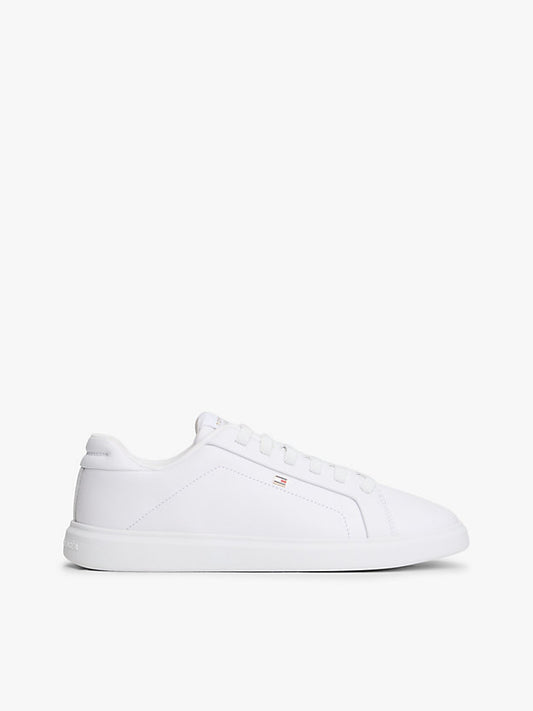 Lightweight Leather Cupsole Court Trainers