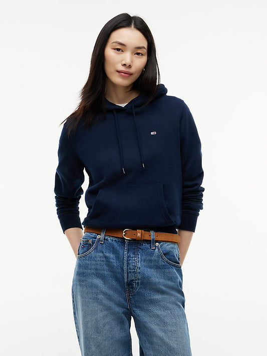 Flag Embroidery Fleece Drawstring Hoody