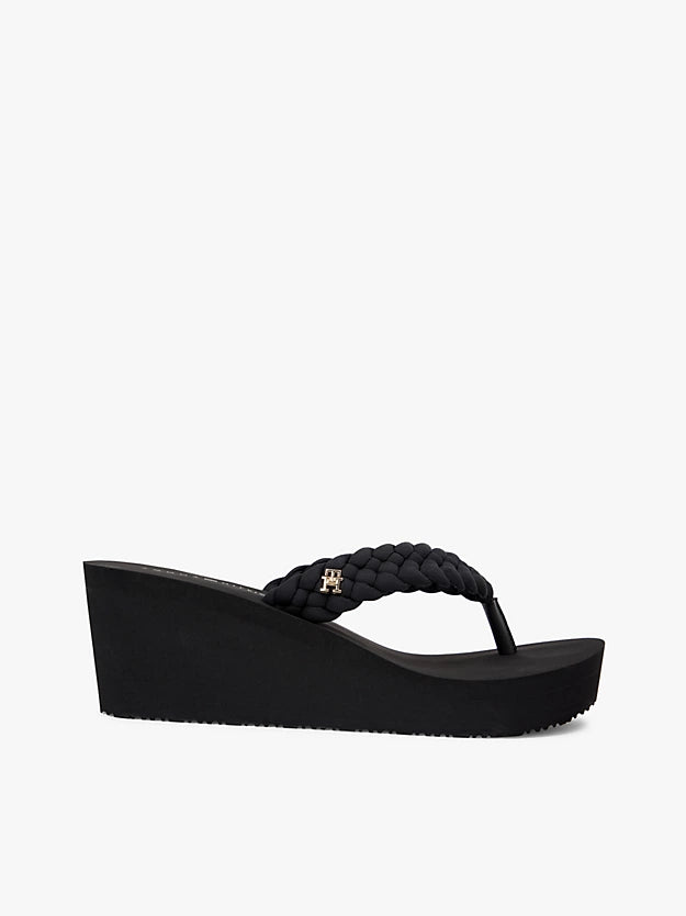 Braided Strap Wedge Flip-Flops