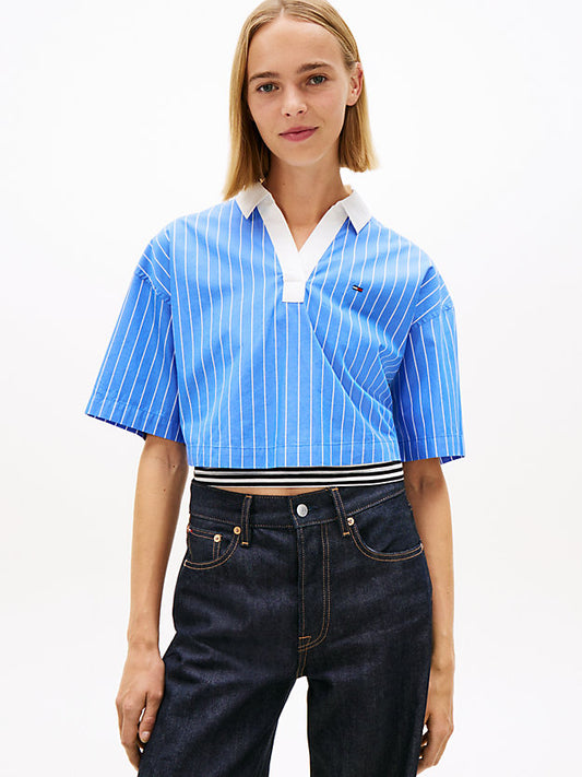 Relaxed Fit Popover Short Sleeve Shirt