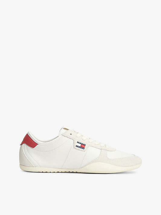 Leather Low Profile Ballet Trainers