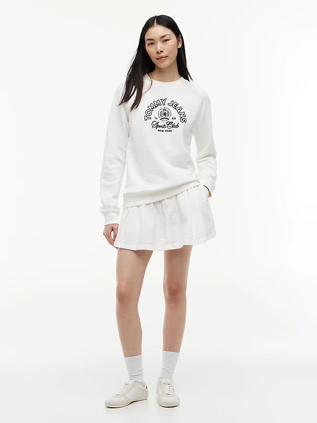Textured Twill Pleated Flared Mini Skirt