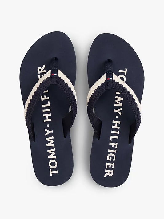 Logo Woven Flip-Flops
