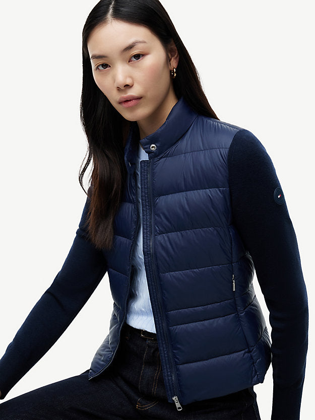 Mixed Texture Slim Lightweight Down Jacket