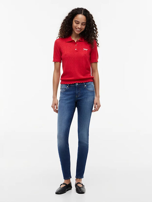 Faded Low Rise Skinny Jeans