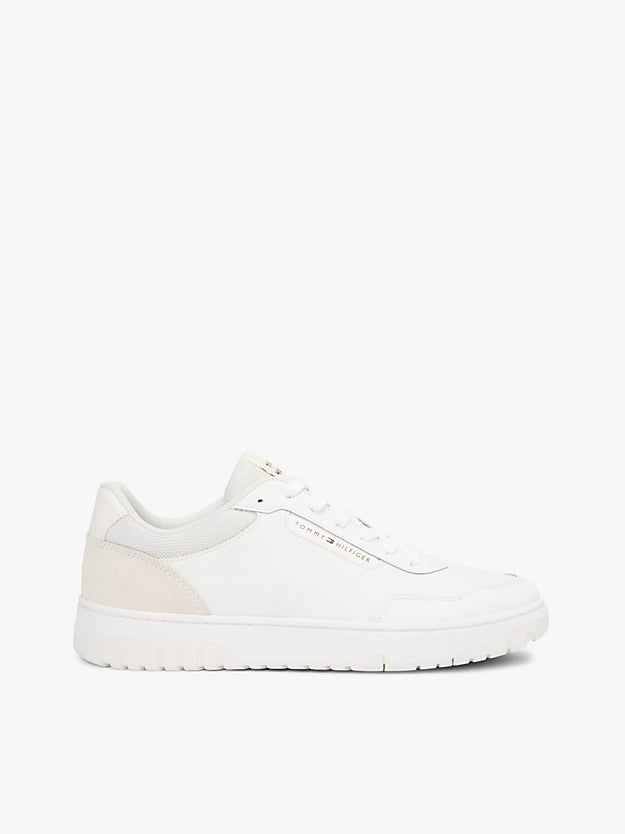 Mixed Texture Basketball Trainers WiLeather