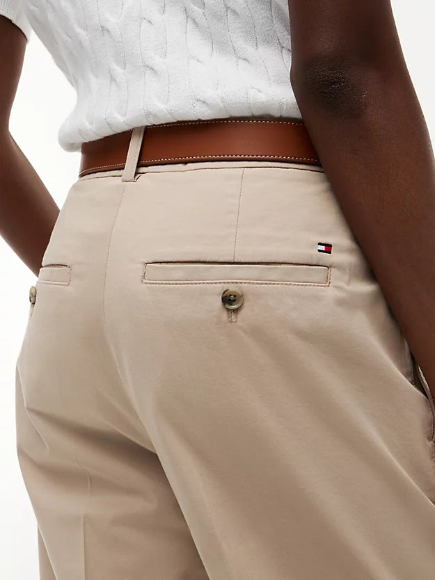 Washed Slim Straight Chinos