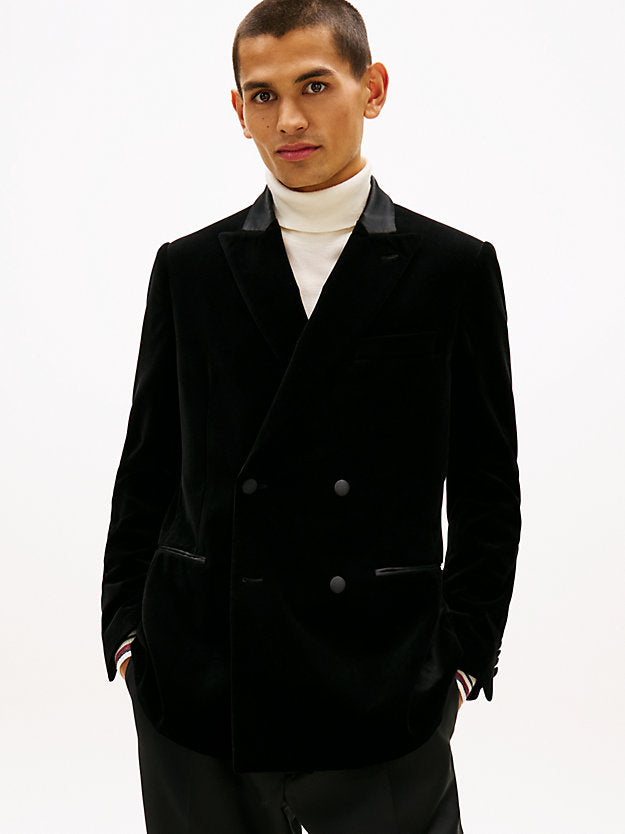Velvet Regular Fit Double Breasted Blazer