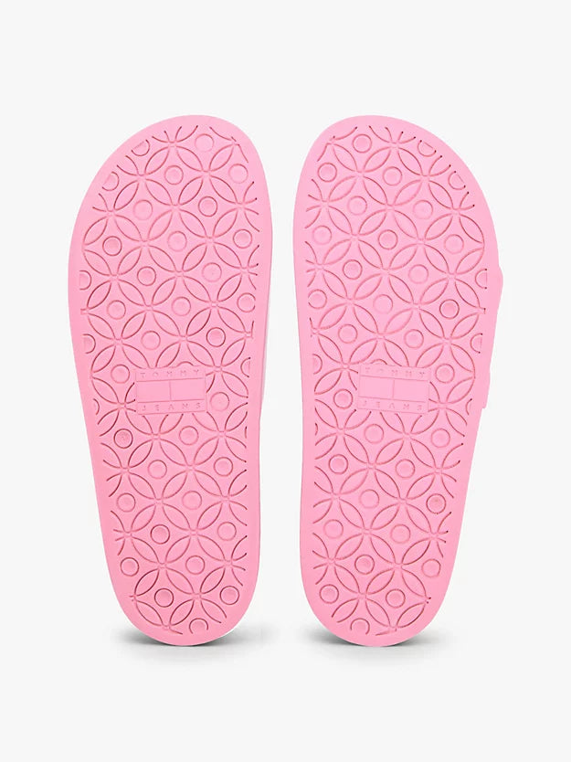 Double Buckle Strap Jelly Slides