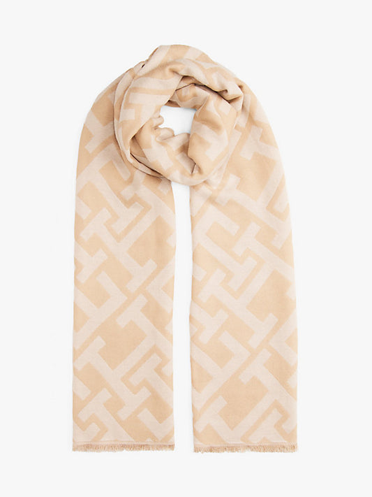 Monogram Jacquard Scarf WiWool