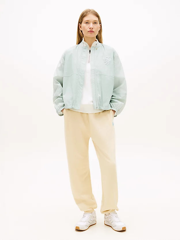 Logo Embroidery Cuffed Leg Joggers