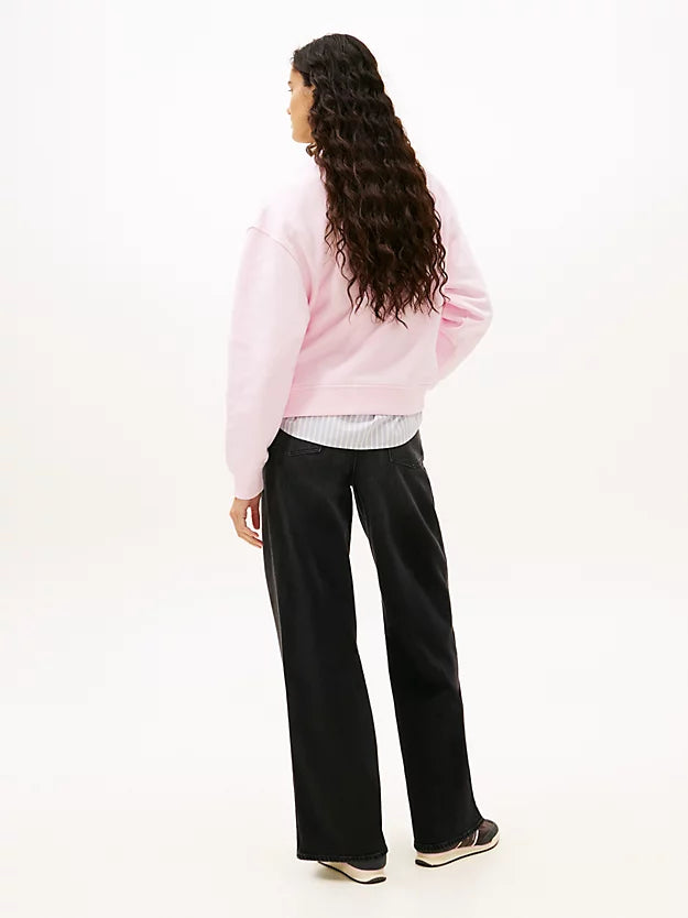 Badge Boxy Fleece Sweatshirt