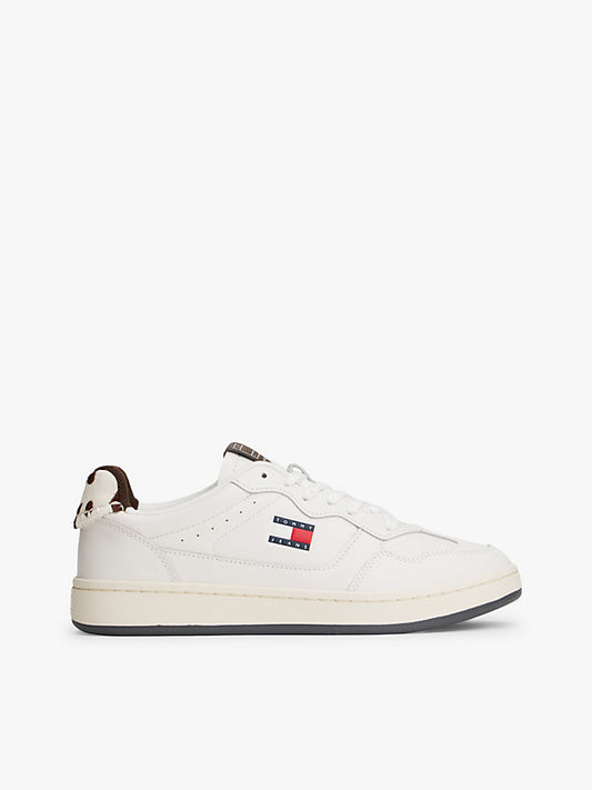 Archive Court Cow Print Leather Trainers