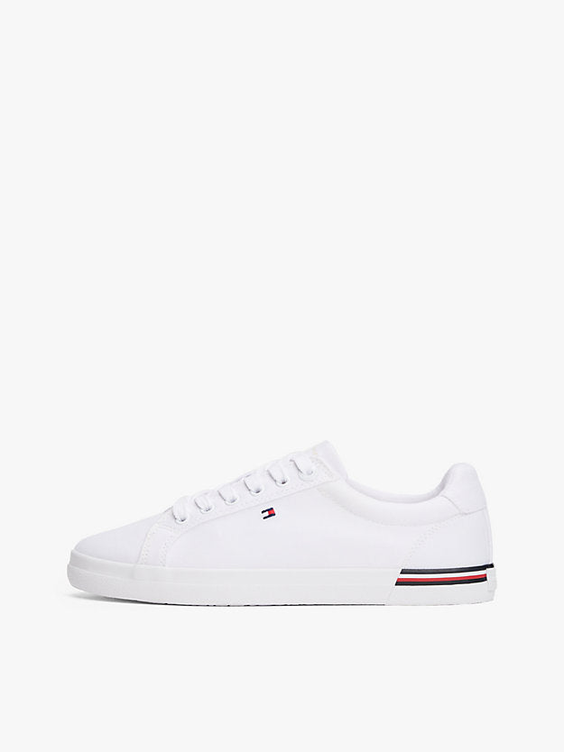 Twill Signature Lace-Up Trainers