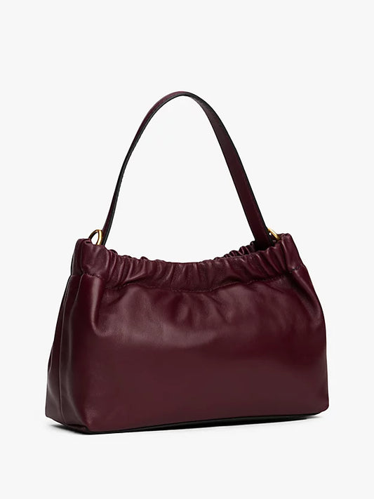 Soft Leather Logo Plaque Crossbody Bag