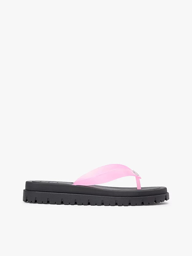 Jelly Cleat Wedge Flip-Flops