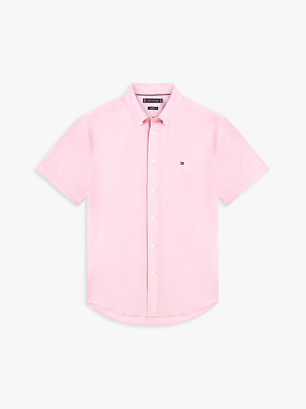 Flex Regular Fit Poplin Short Sleeve Shirt