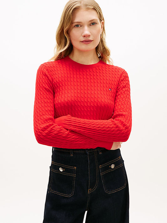 Cable Knit Crew Neck Jumper