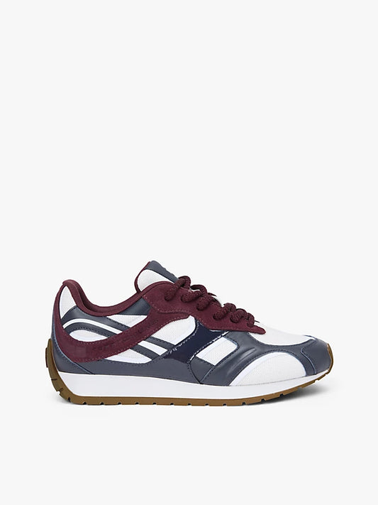 Monogram Leather Mixed Texture Trainers