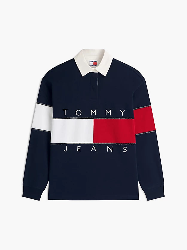 Flag Jersey Oversized Rugby Shirt