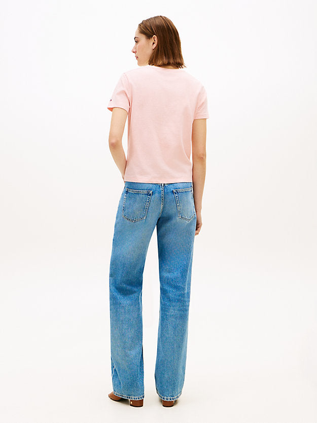 Linen Blend V-Neck T-Shirt