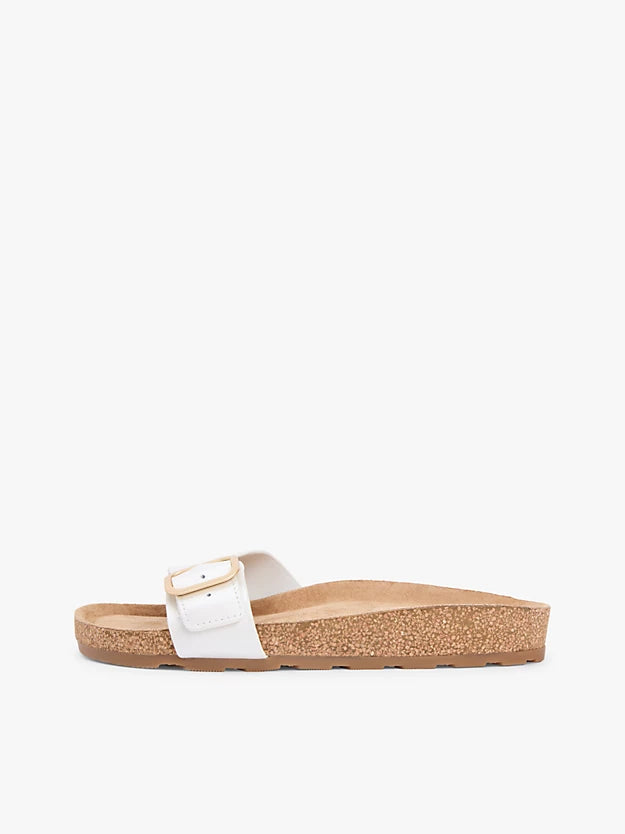 Cork Footbed Slip-On Sandals