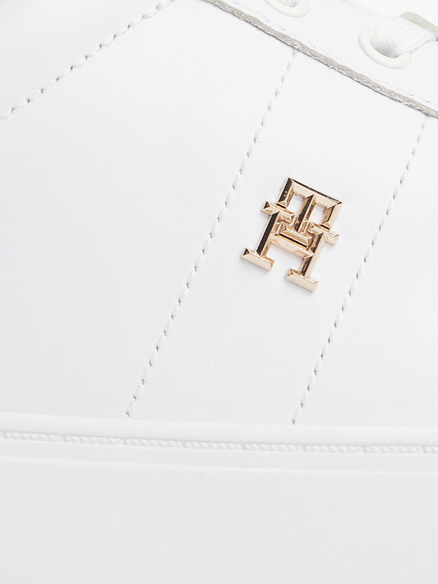 Leather Monogram Court Trainers