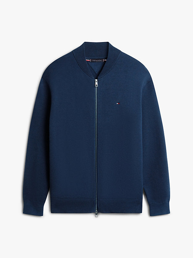 Relaxed Zip-Thru Baseball Jacket