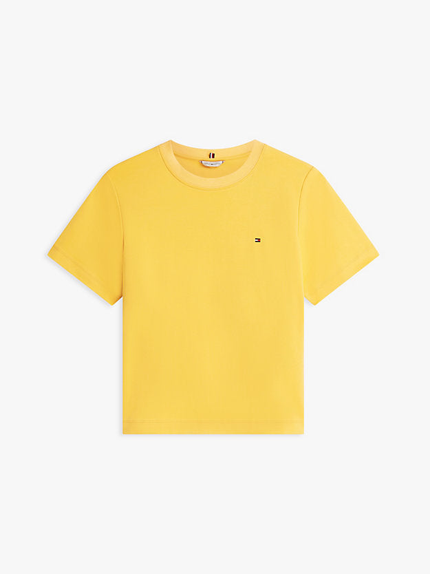 Boxy Interlock Knit T-Shirt