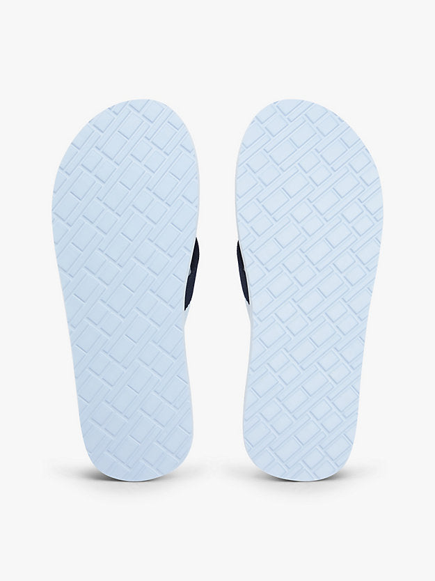 Webbing Strap Flag Embossed Flip-Flops