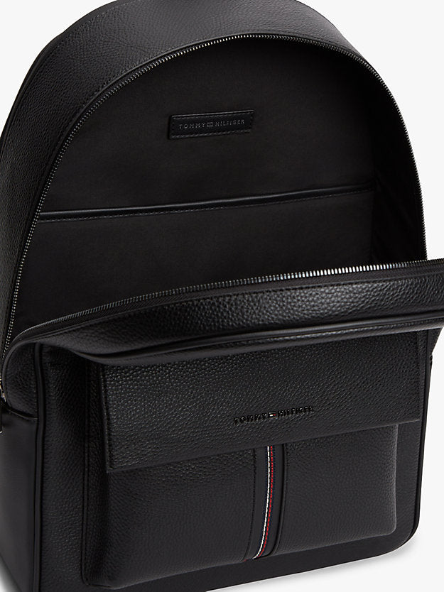 Flap Pocket Pebble Grain Dome Backpack