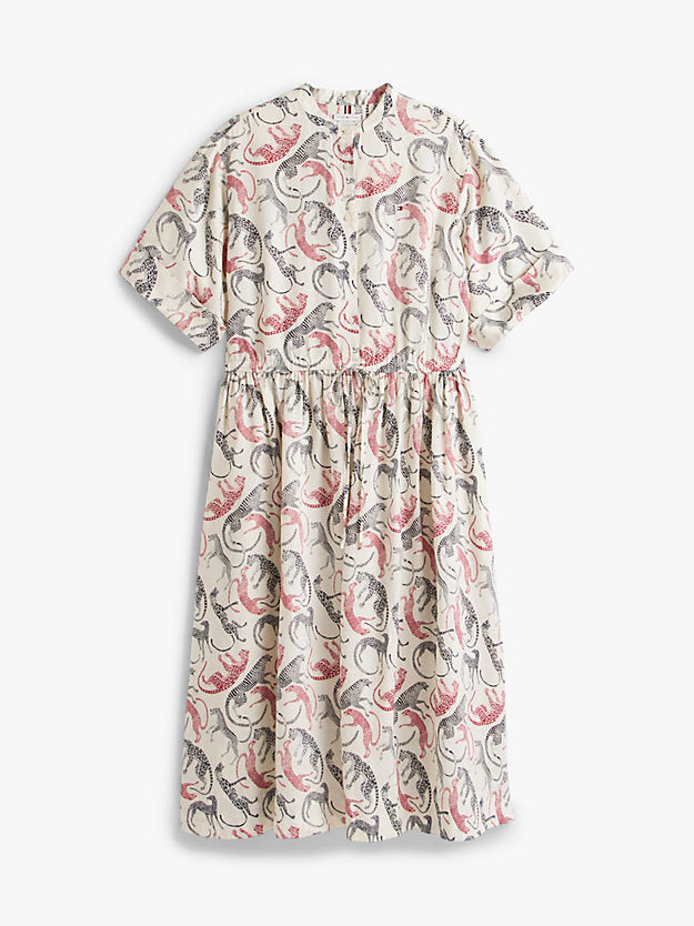 Curve Pure Linen Midi Shirt Dress