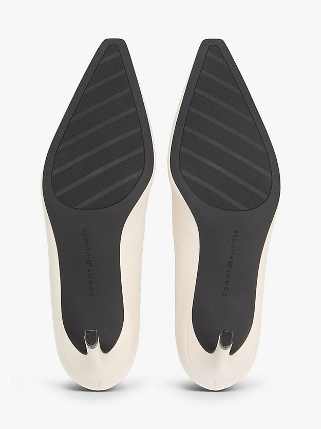 Monogram Plaque Leather High Heels