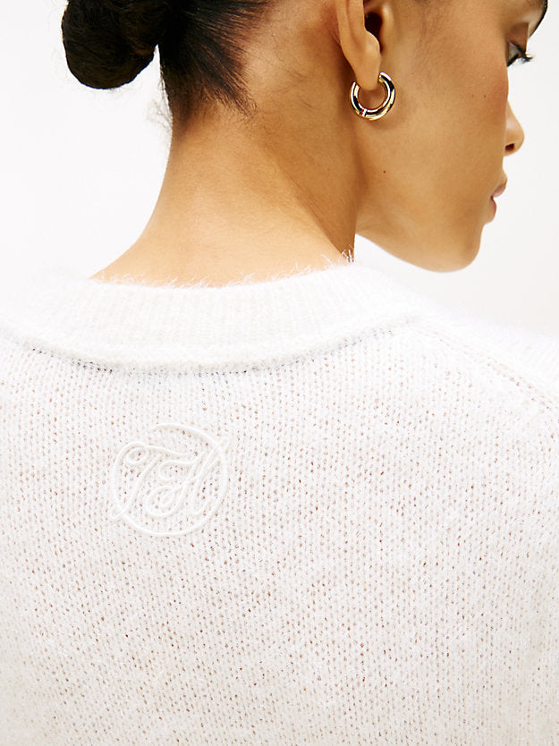 Festive Wool Blend Short Sleeve Jumper