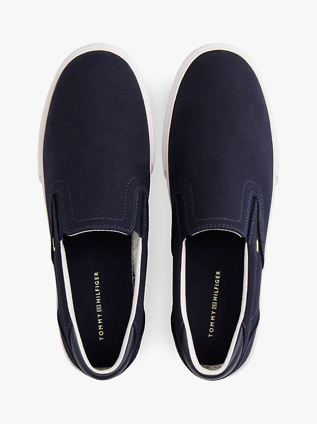 Low Profile Canvas Slip-On Trainers