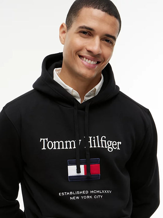 Logo Embroidery Fleece Hoody