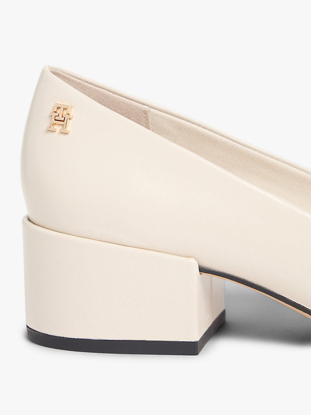Leather Mary Jane Block Heels