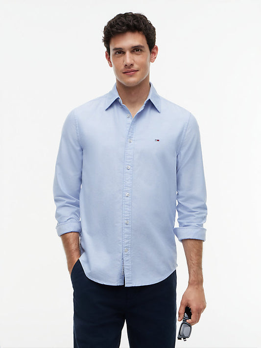 Regular Fit Flag Embroidery Oxford Shirt