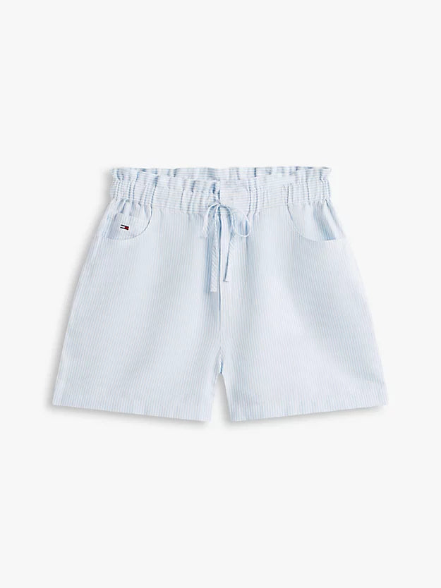 Linen Blend Five-Pocket Shorts