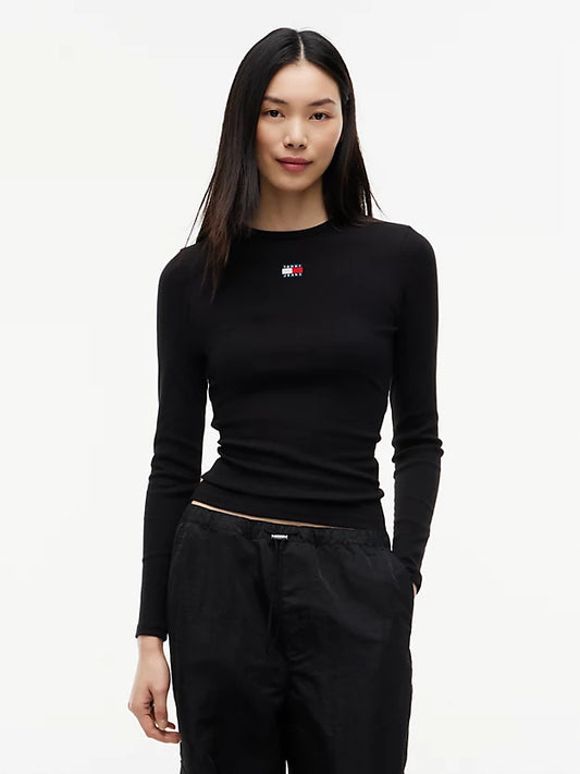 Badge Slim Long Sleeve T-Shirt
