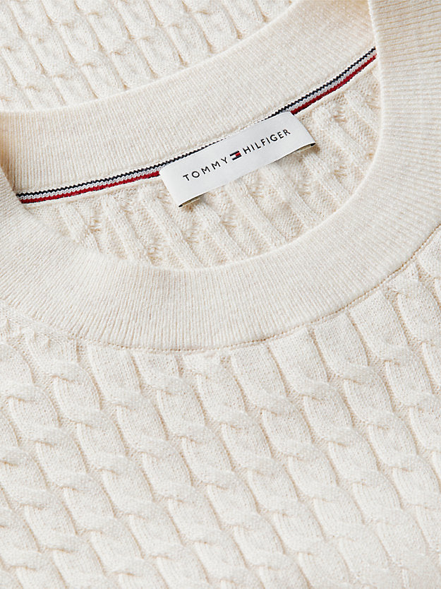 Cable Knit Crew Neck Jumper