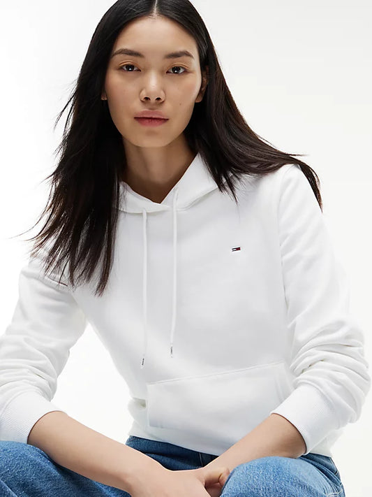 Flag Embroidery Fleece Drawstring Hoody