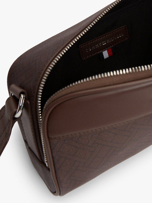 Embossed Flag Crossbody Camera Bag