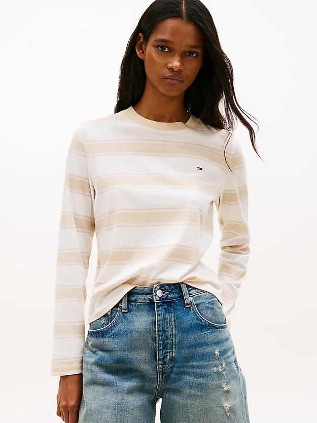 Flag Embroidery Jersey Long Sleeve T-Shirt
