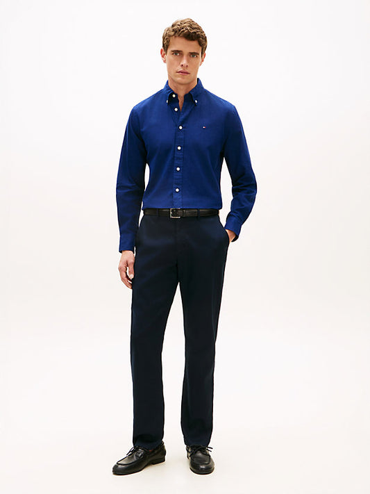Denton Honeycomb Texture Straight Leg Chinos