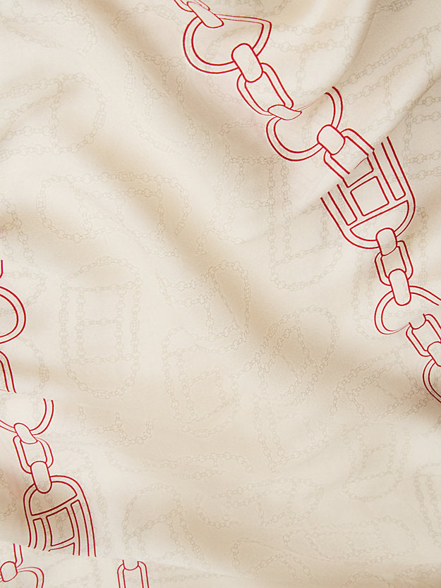 Woven Chain Pure Silk Scarf
