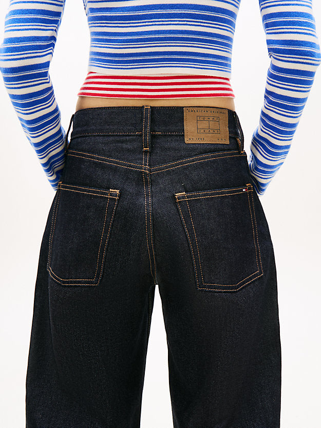 Selvedge Mid Rise Relaxed Straight Leg Jeans