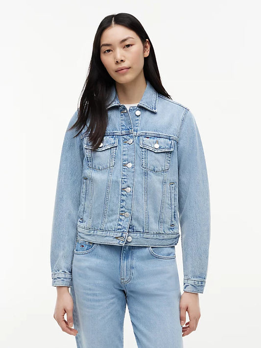 Faded Denim Trucker Jacket