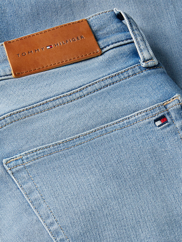 Whiskered Mid Rise Flared Jeans