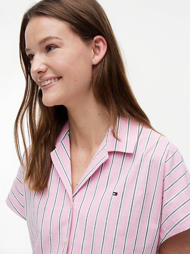 Relaxed Fit Poplin Short Sleeve Shirt